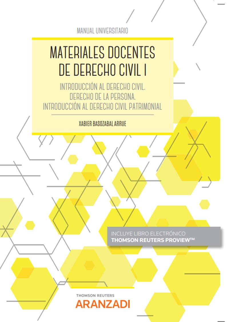 Materiales docentes de Derecho Civil I (Papel + e-book)