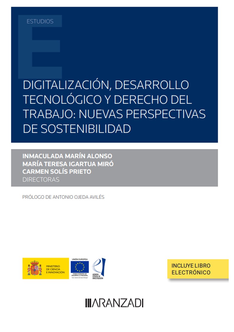 Digitalización, desarrollo tecnológico y derecho del trabajo: nuevas perspectivas de sostenibilidad (Papel + e-book)