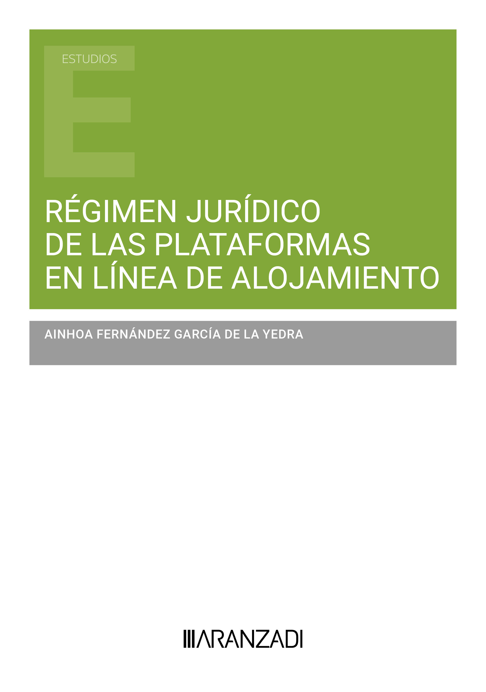 Régimen jurídico de las plataformas en línea de alojamiento
