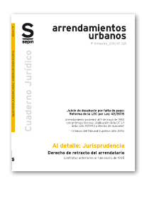 Derecho de retracto del arrendatario. Contratos anteriores al 1 de enero de 1995