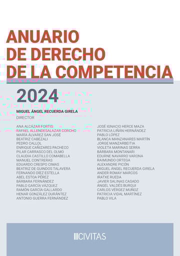 Anuario de derecho de la competencia 2024