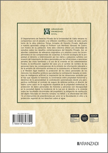 Temas actuales de Derecho Privado IV