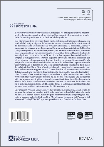 Anuario Iberoamericano de Derecho del Arte 2024