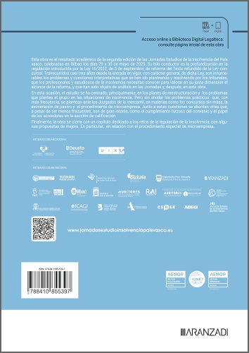 Jornadas. Bilbao (29-30 mayo 2025). Estudios de la Insolvencia del País Vasco