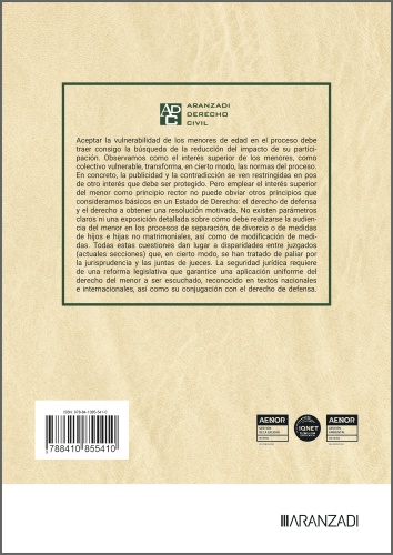 La audiencia del menor en crisis familiares: el interés superior del menor como principio rector