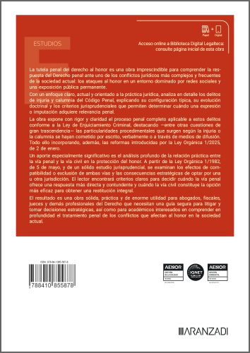 La tutela penal del derecho al honor