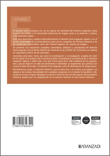 El derecho foral aragonés, sello de identidad de los aragoneses