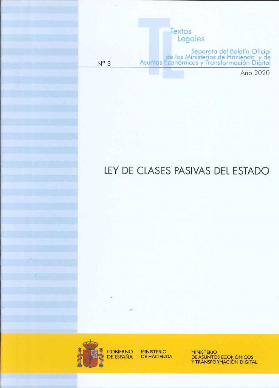 Ley de clases pasivas del Estado