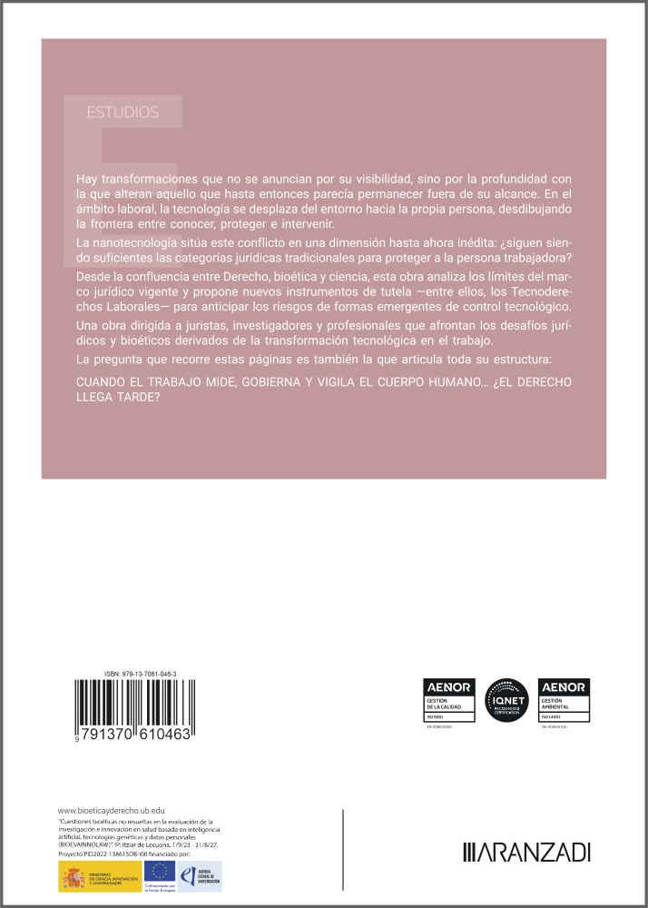 Nanotecnología y el derecho a la intimidad en el ámbito laboral: retos bioéticos y legislativos