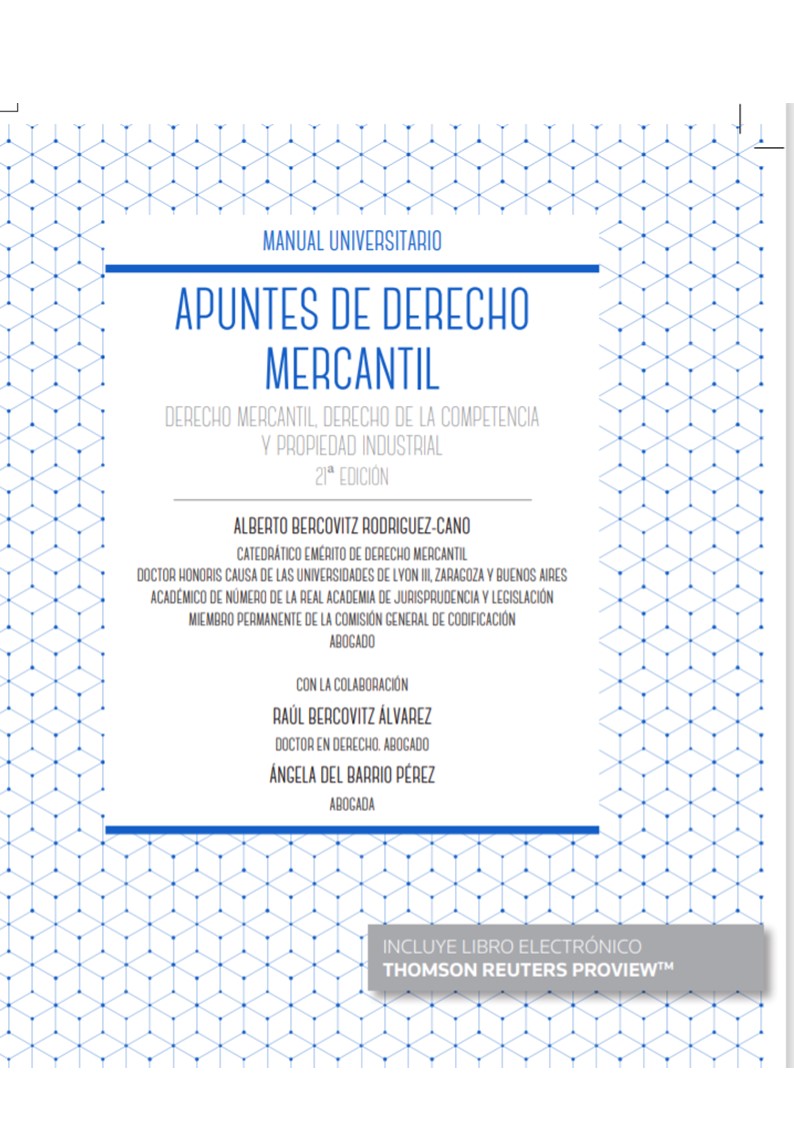 Apuntes de Derecho Mercantil (Papel + e-book)