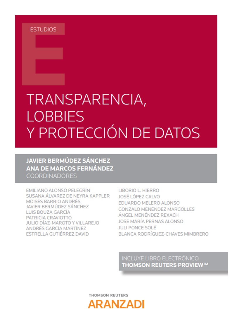 Transparencia, lobbies y protección de datos (Papel + e-book)