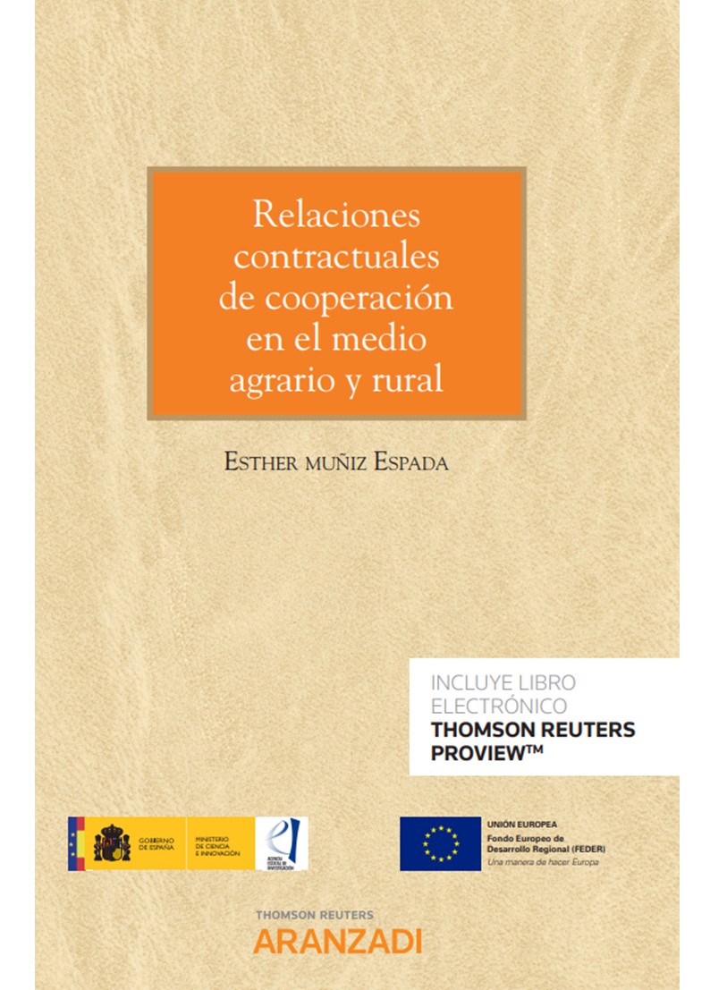 Relaciones contractuales de cooperación en el medio agrario y rural (Papel + e-book)