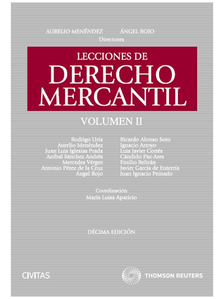 Lecciones de Derecho Mercantil Volumen II