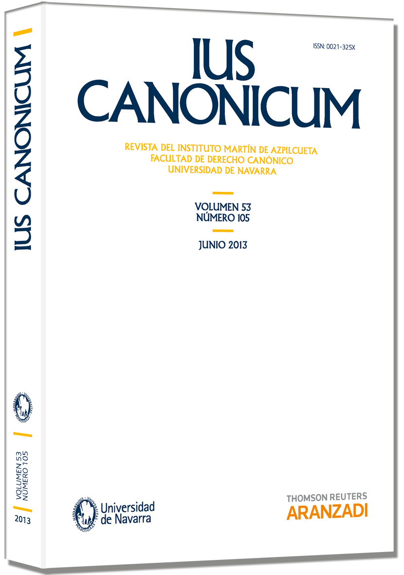 IUS Canonicum (vol 53, nº 105) 2013