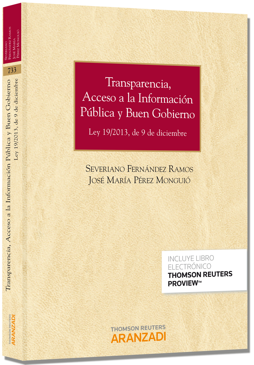 Transparencia, acceso a la información pública y buen gobierno (Papel + e-book)