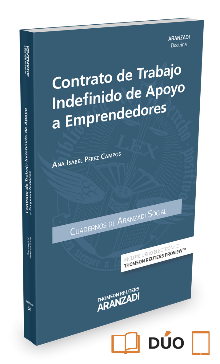 Contrato de trabajo indefinido de apoyo a emprendedores (Papel + e-book)