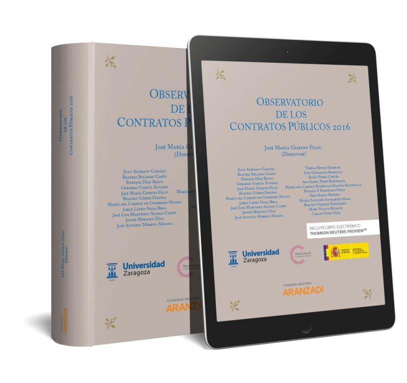 Observatorio de los contratos públicos 2016 (Papel + e-book)