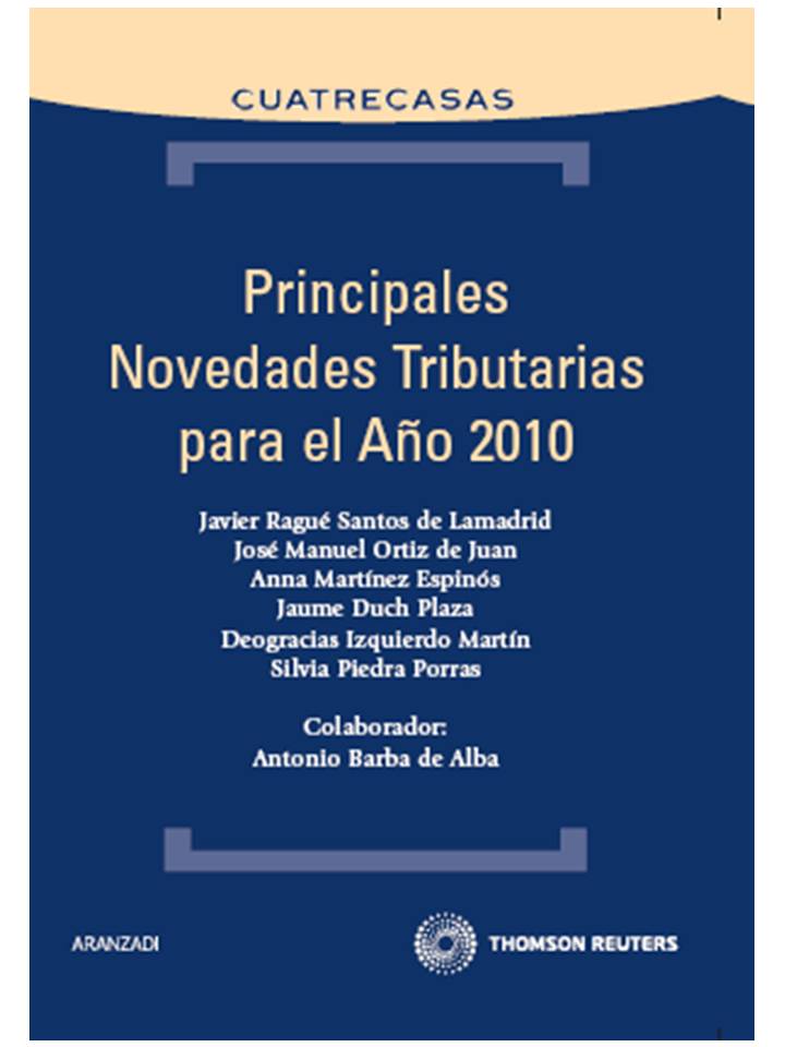 Principales novedades tributarias para el año 2010