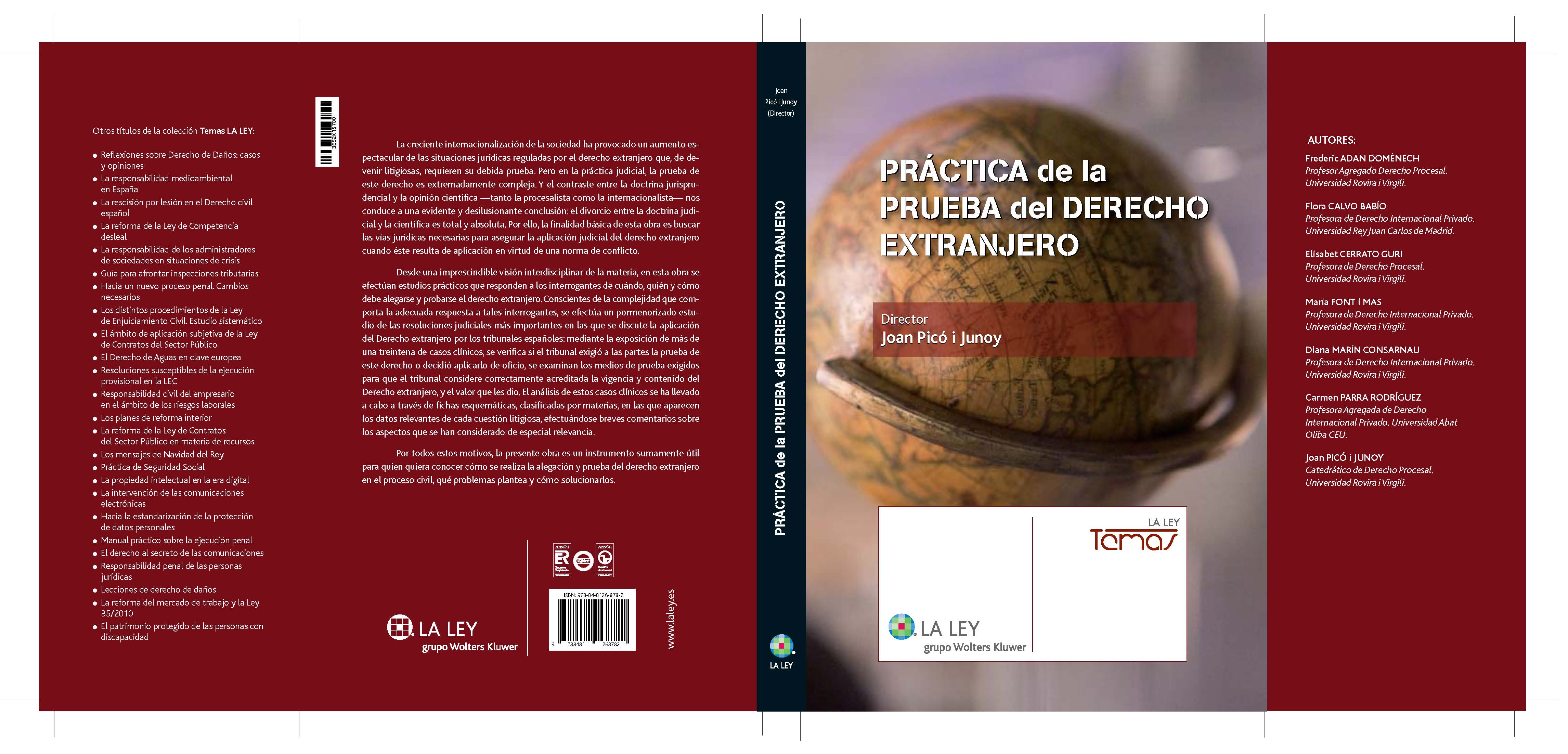 Práctica de la prueba del derecho extranjero