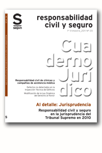 Responsabilidad civil y seguro en la jurisprudencia del Tribunal Supremo en 2010